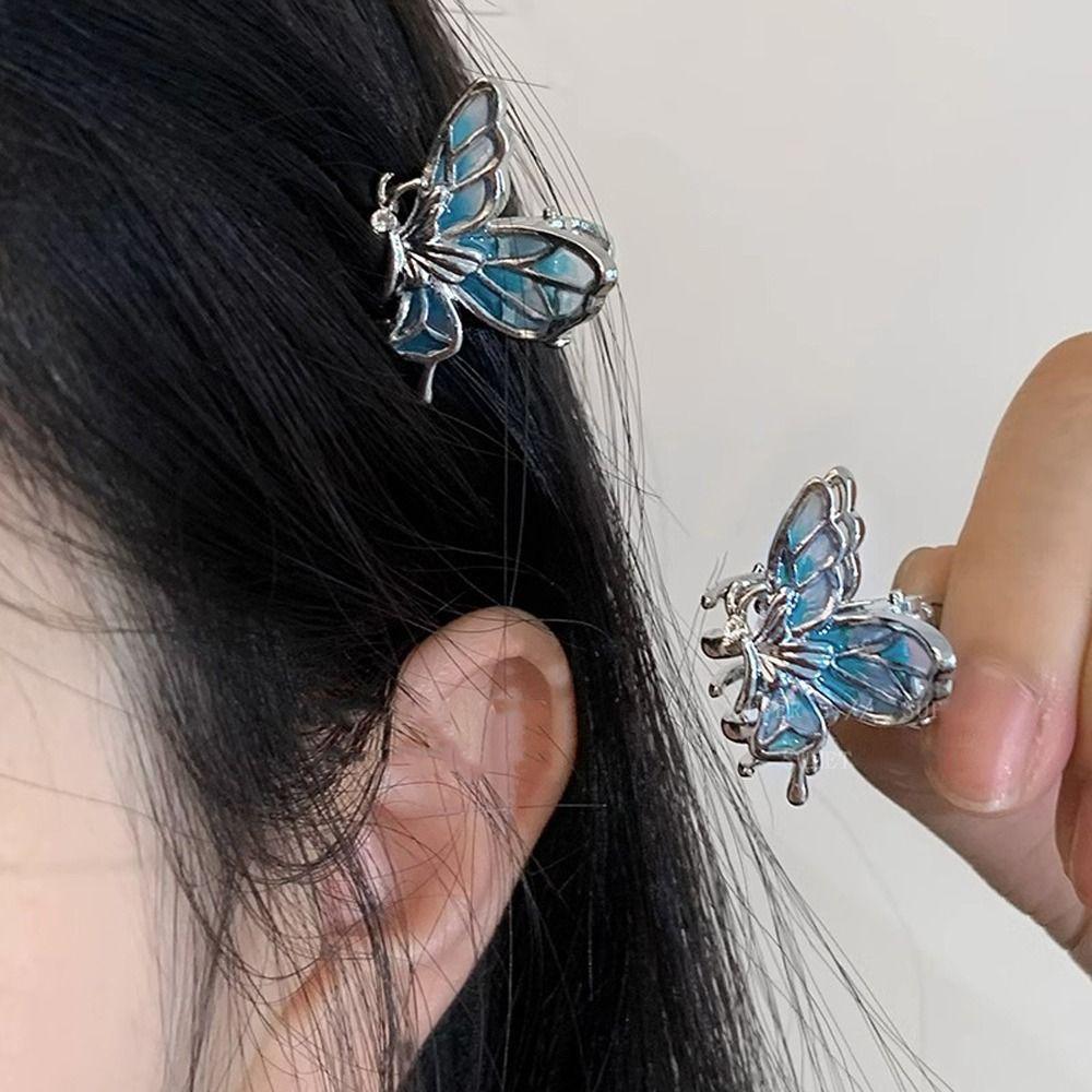 Hollow Animal Hair Clip Y2k Butterfly Hairpin Cute Mini Butterfly Hair Claw Daily