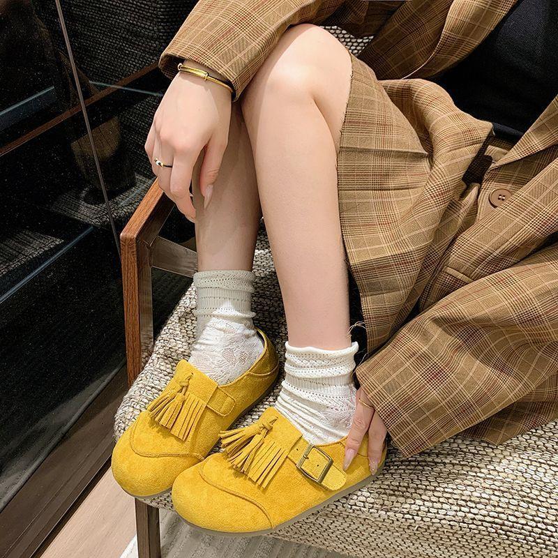 Boken Doudou обувь женская новая летняя с юбкой мягкая подошва ретро на плоской подошве одинарная обувь