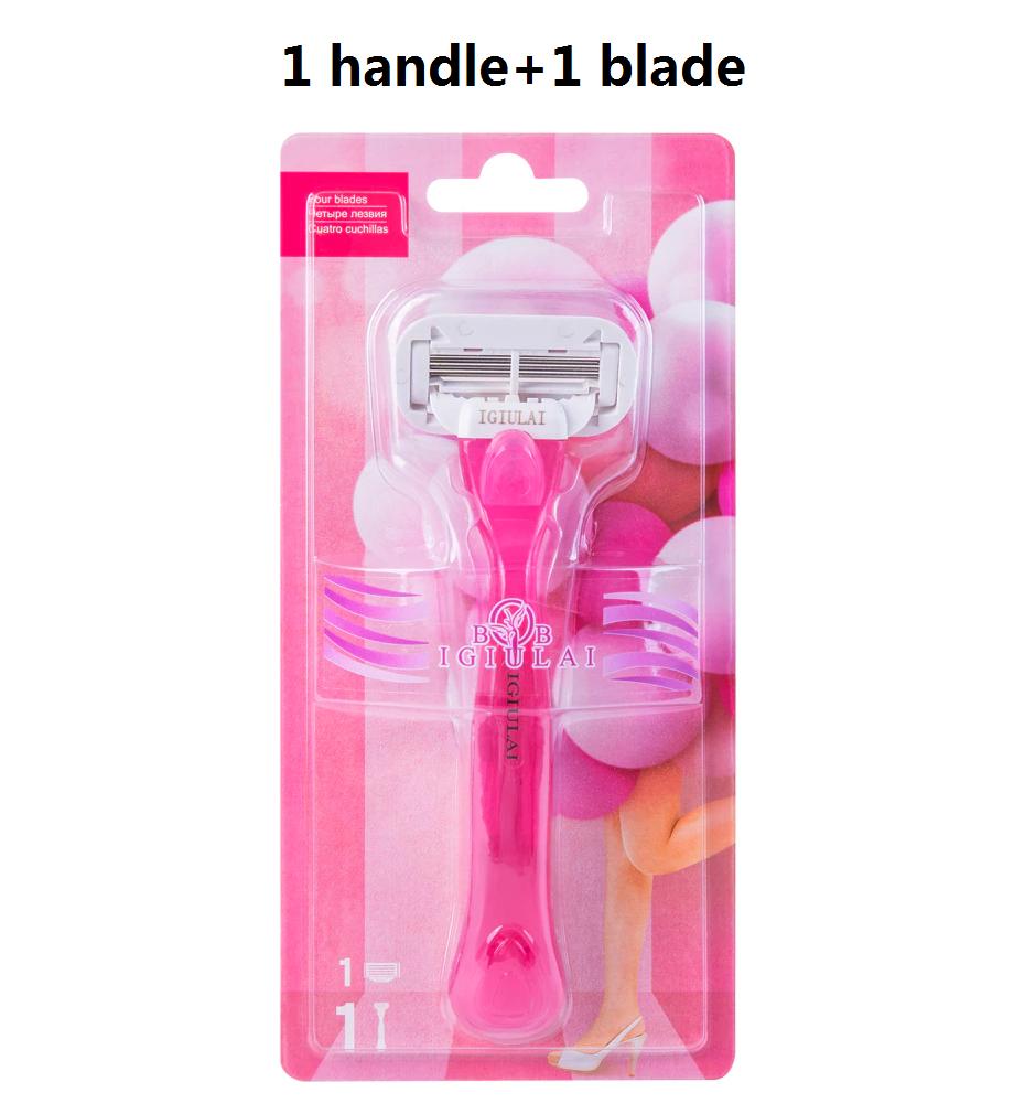 Высококачественный женский бритвенный набор для тела и бикини с алоэ, безопасная бритва со сменными головками Venus