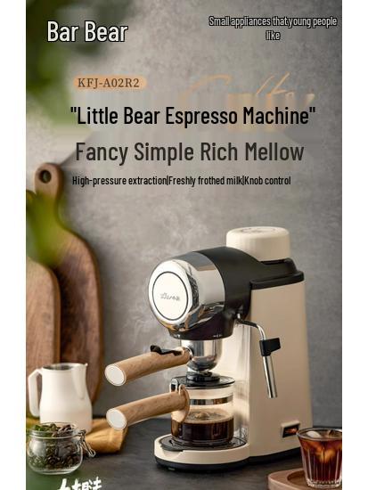 Little Bear Semi-Automatic Espresso & Coffee Maker for Home and Office