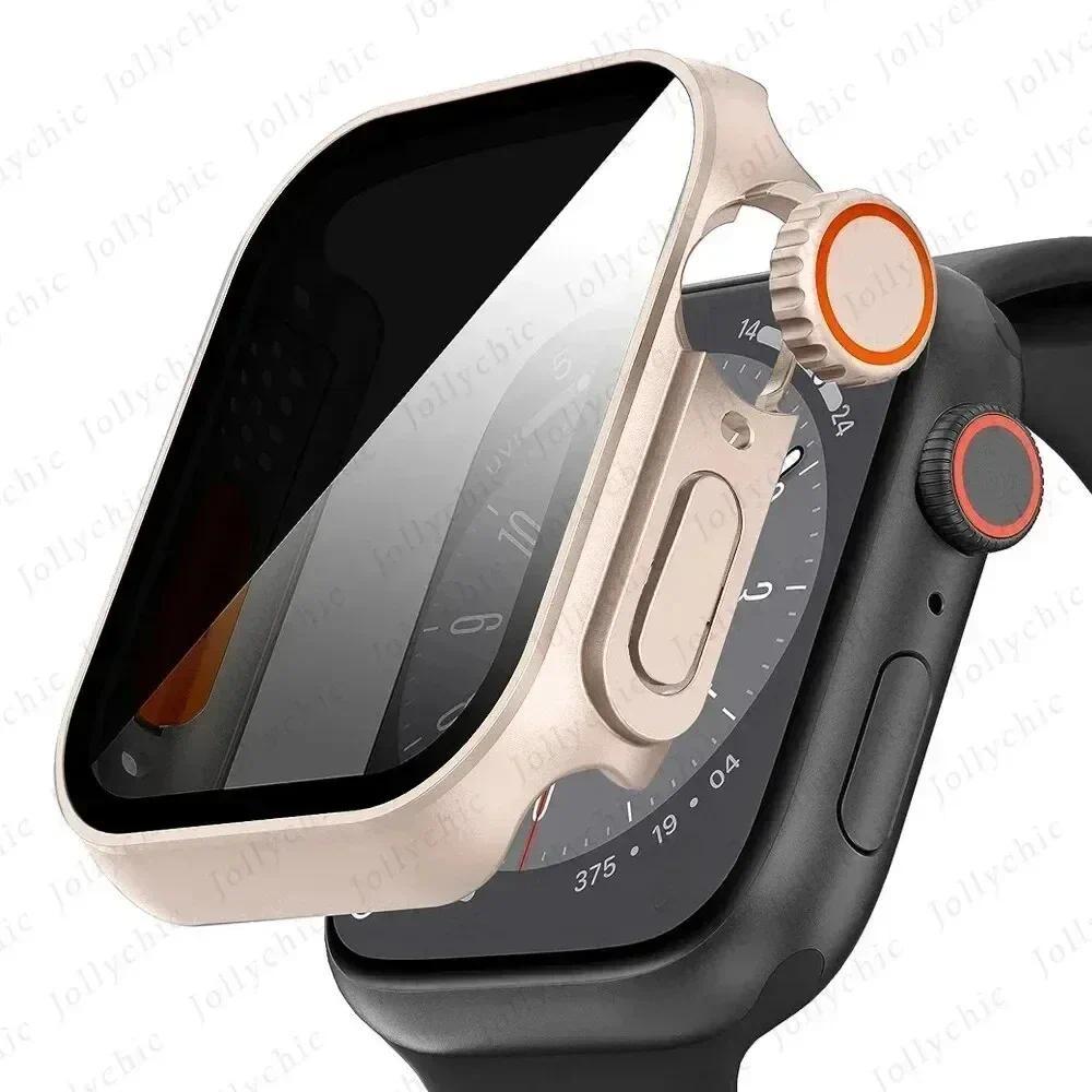Чехол для Apple Watch Apple Watch Series 9/8/7/6/5/4 SE 44 45 41 40 мм с защитным стеклом Ultra Privacy