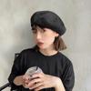 Весенне-осенний легкий берет для детей, тонкий черный ретро-универсальный восьмиугольный колпак художника