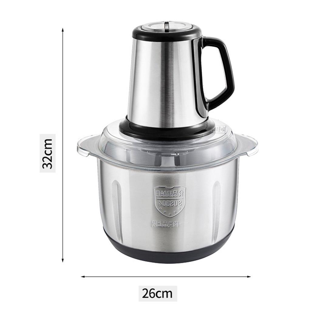 2 скорости, 450 Вт, 5 л, электрическая мясорубка, кухонный измельчитель, мясорубка из нержавеющей стали, кухонный комбайн, дробилка для чеснока, яйцеварка, слайсер