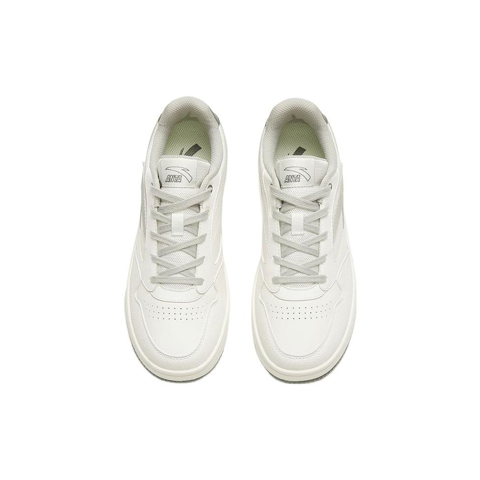 Anta Кроссовки Life Series Zero Feel Slip, прочные, легкие, с низким верхом, для скейтбординга, женские, белые, серые, 922318060-2