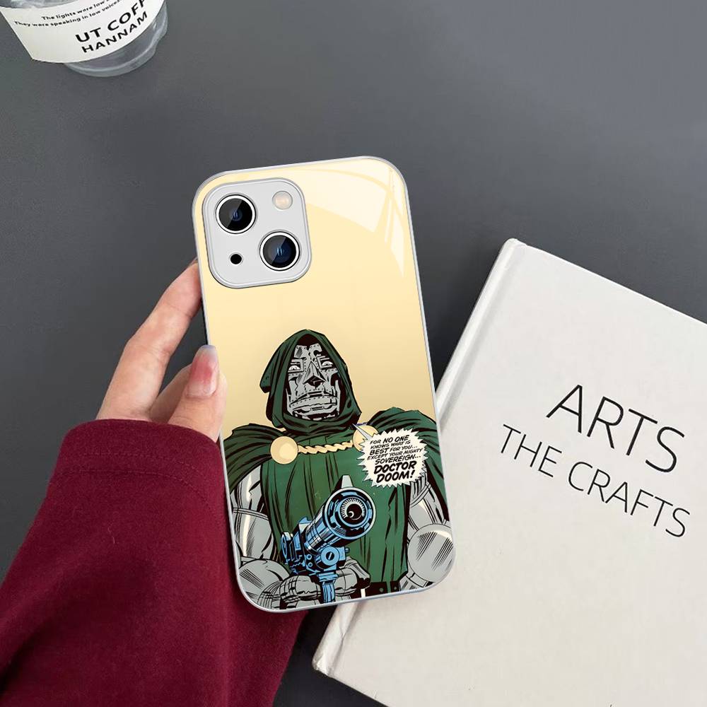 M-MF Rapper D-DOOM For IPhone 14 13 12 Mini 11 Pro XS Max X XR 14 Plus Tempered Glass Cover