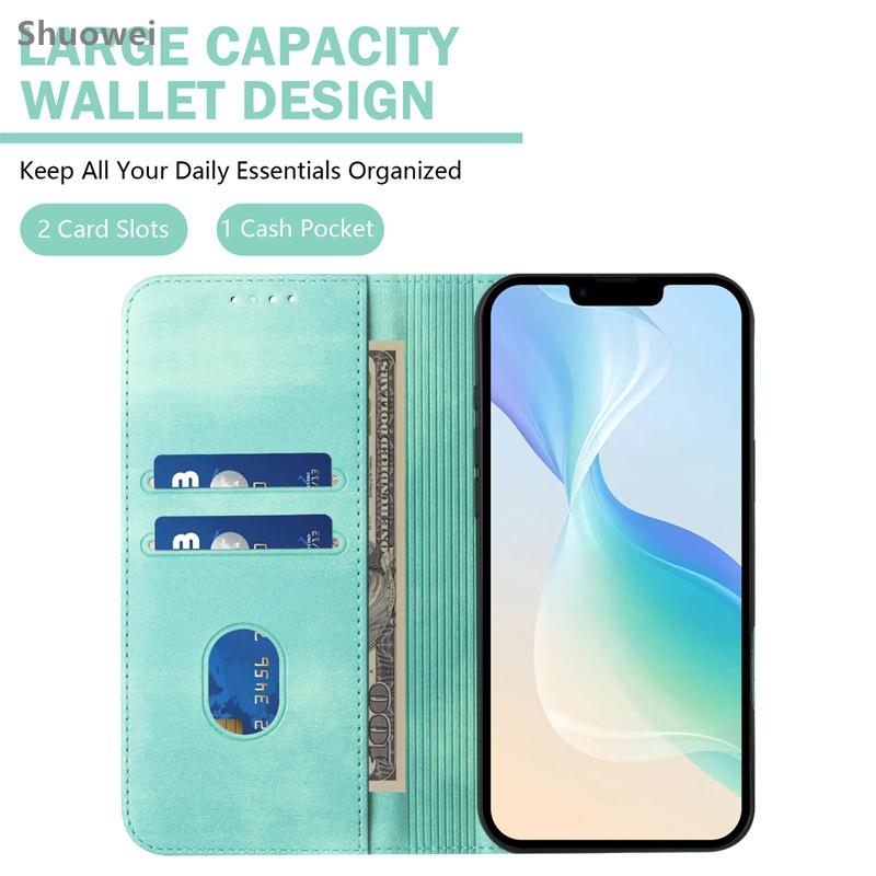 Casing For Samsung Galaxy A07 A6 A7 A16 A17 A36 A37 A56 A57 2018 S26 Edge Ultra 4G 5G Slim Book Wallet Leather Card Slot Flip Cover Case