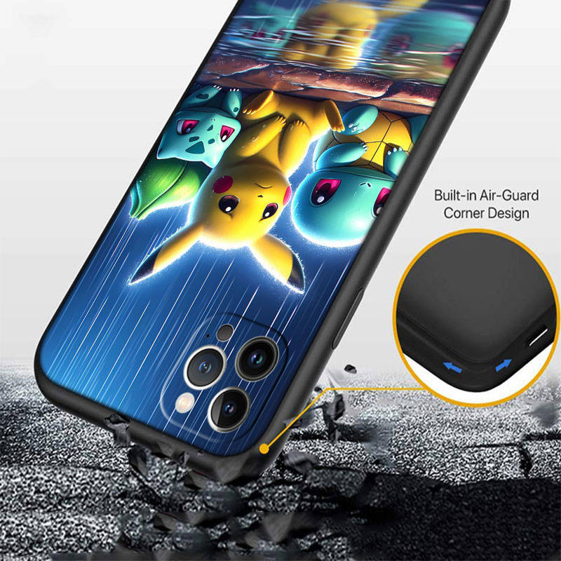 Чехол для телефона Pokemon ED42 для iPhone 6 6s 7 8 11 12 13 14 15 XS Pro Max XR X SE Samsung S20 S21 S22 S23 S24 FE Ultra Plus Lite S21S A55