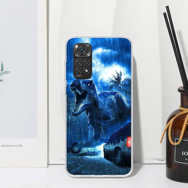 Jurassic Park Dinosaur World Phone Case For Xiaomi Redmi Note 13 14 12S 11S 10S 12 11E 10 Pro Plus 11T 9S 9 8T 8 7 Art Fundas Ba
