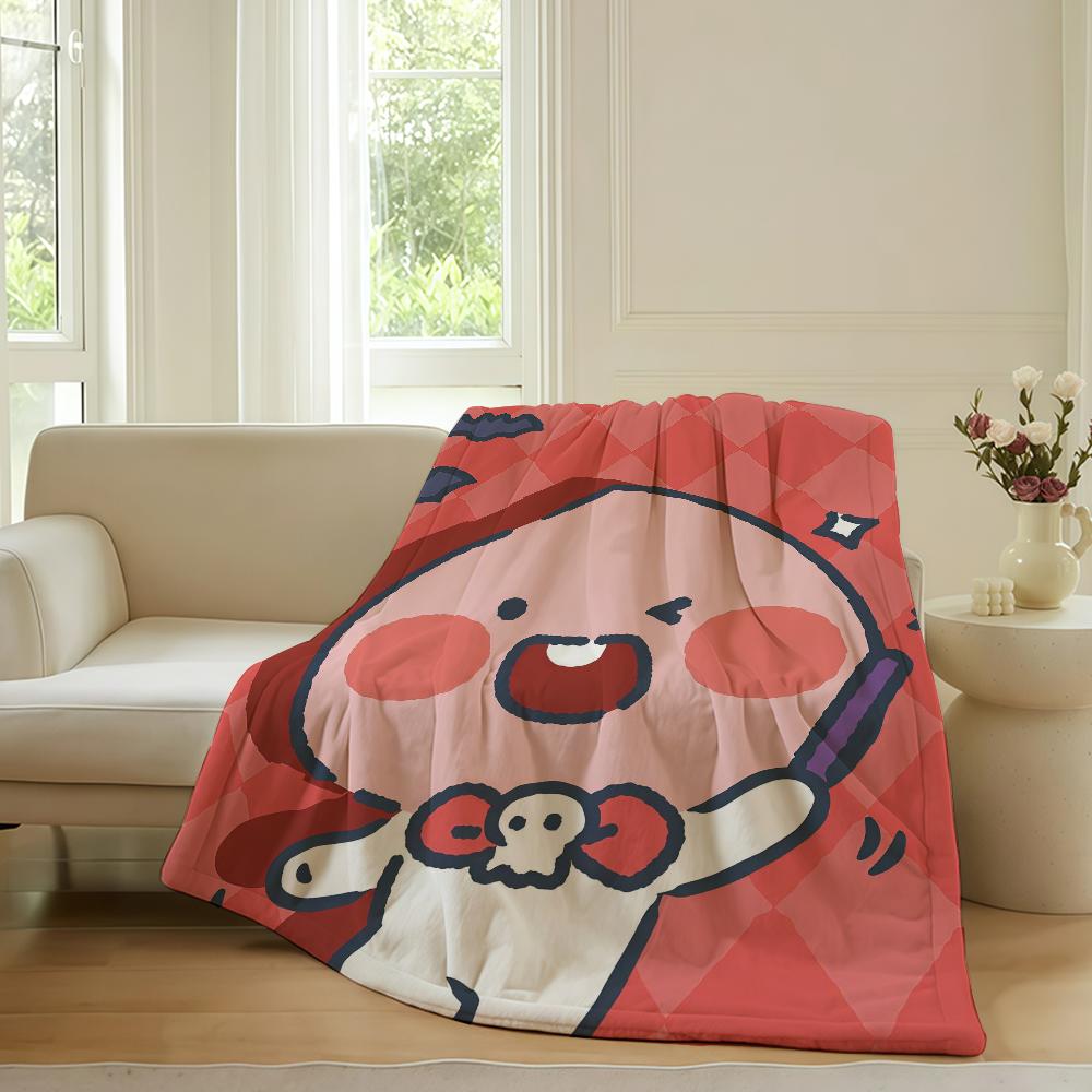 Мультяшное милое одеяло K-Ka K-kaos F-Friends для дивана, офиса, кровати, самолета, путешествий, сна, чтения, отдыха, кемпинга. Мягкое и теплое