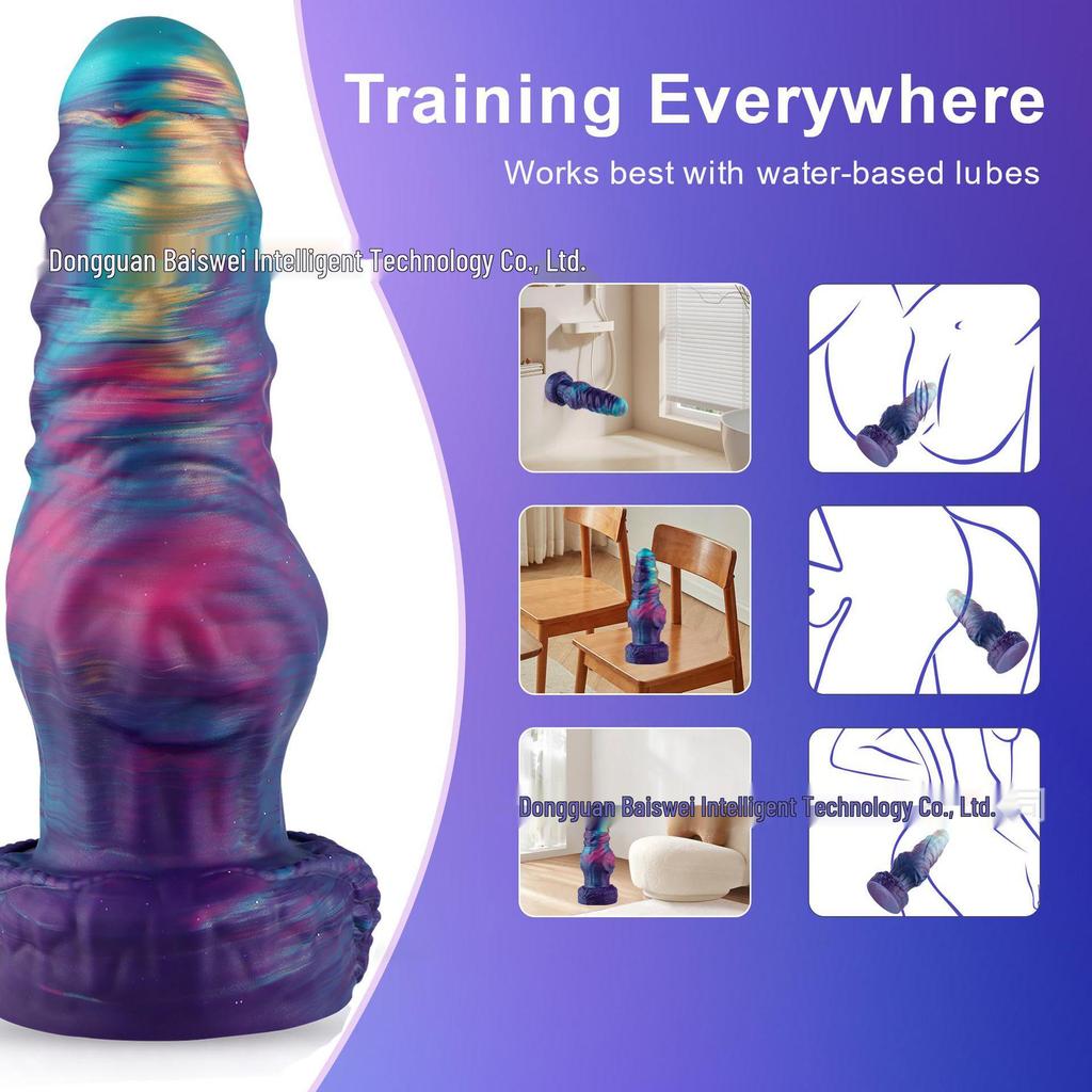 Крест Супер Толстый Инопланетный Конь Силиконовый Ди лдо и Анальная пробка SM Игрушка