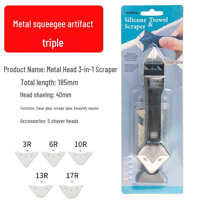 Multifunctional Silicone Scraper and Caulking Tool