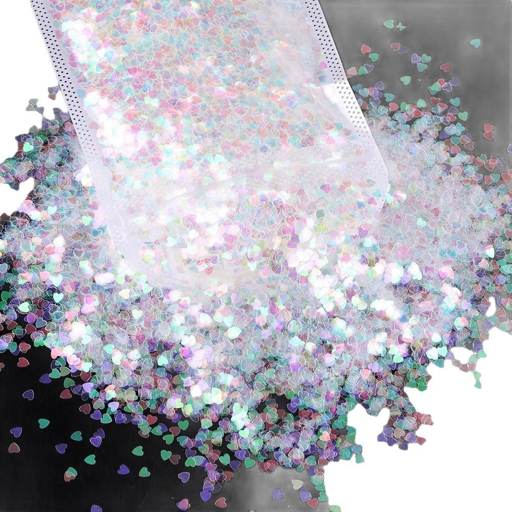Синие irregular пайетки для DIY нейл-арта и бижутерии