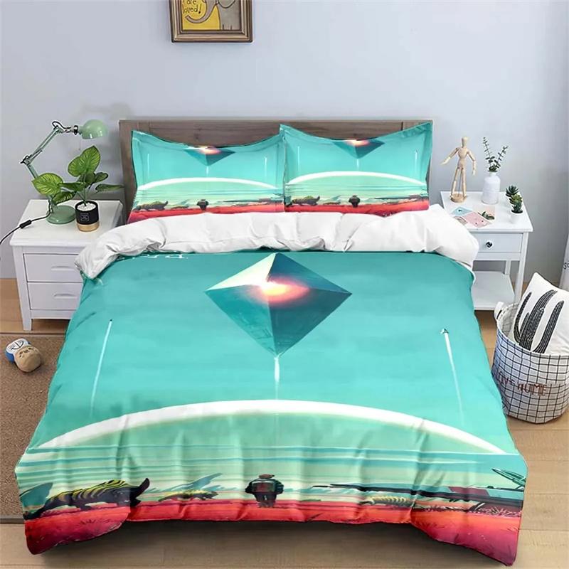 Anime 3D Game N-No-Man's-Sky Print Bedding Sets Bed Supplies Set Duvet Cover Bed Comforter Set Bedding Set Luxury Gift