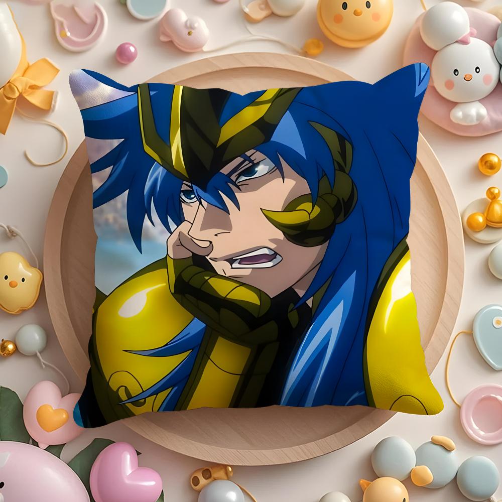 Чехол на подушку Аниме S-Saint S-Seiya для дома и автомобиля, многоцелевой чехол на подушку - Двусторонний, Мягкий и прочный для повседневного использования