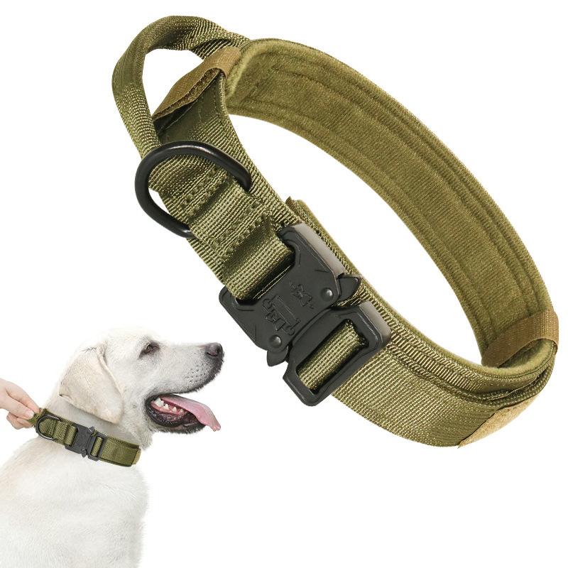 Big Dog Collar Tactical Training Nylon Dog Collar Cobra Buckle Close-fitting Control Dog Neck Ring