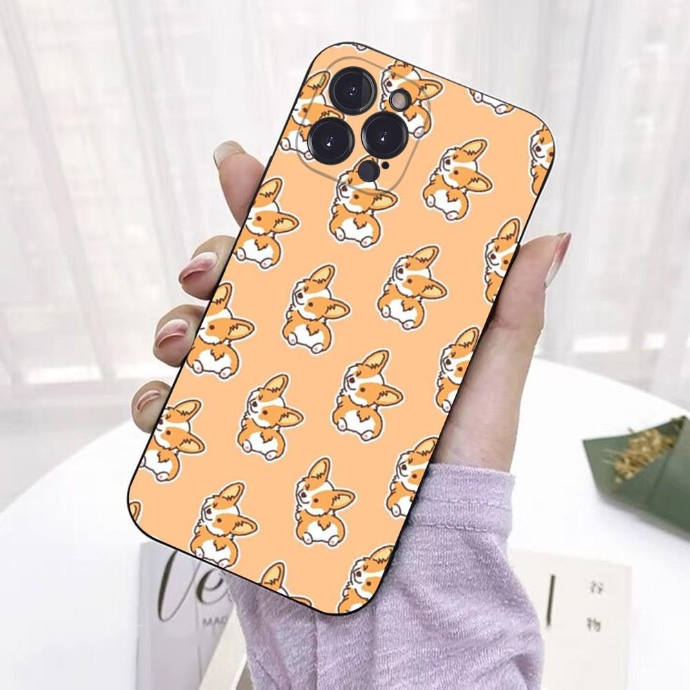 Cute Corgi Phone Case For iPhone 6 7 8 Plus 11 12 13 14 Pro SE 2020 MAX Mini X XS XR Back Funda Cover