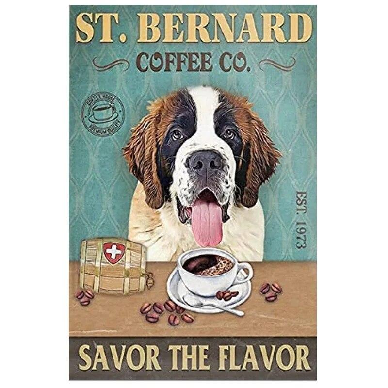 Легко отвлекается на собак и книг. Металлические жестяные вывески. Плакаты. Тарелка. Настенный декор для баров. Мужская пещера. Кафе. Клубы. Ретро-плакаты.