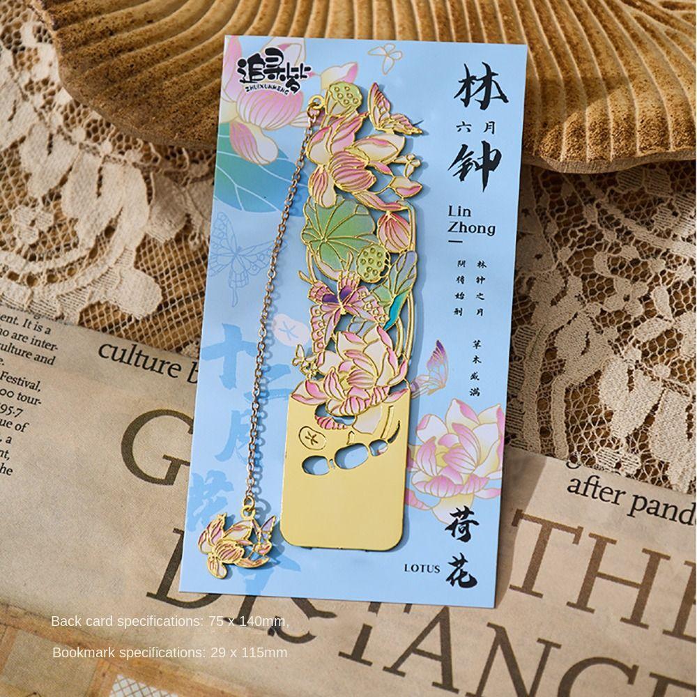 Кисточки Полые Закладки Цветочный Стиль Цветочные Закладки Ретро Металлические Закладки Школьные Канцелярские Принадлежности