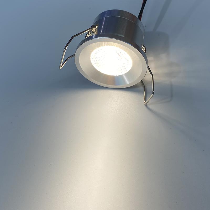 Mini Down light LED 12V 1W Embedded Small Spotlight iling Kitchen Bathroom Built-in Led Light Lamp Silver, White, Black Shell