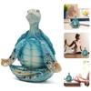 Sea Turtle Meditation Yoga Decor Creative Resin Craft Ornament Meditating Zen Yoga Sea