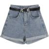 Women's Denim Shorts Summer High Waist Casual Wide Leg Hot Shorts for Women