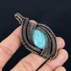 Amazonite Pendant, 999 Copper Wire Wrapped Pendant Handmade Gemstone Jewelry, Gifts For Wife Brand New Pendant
