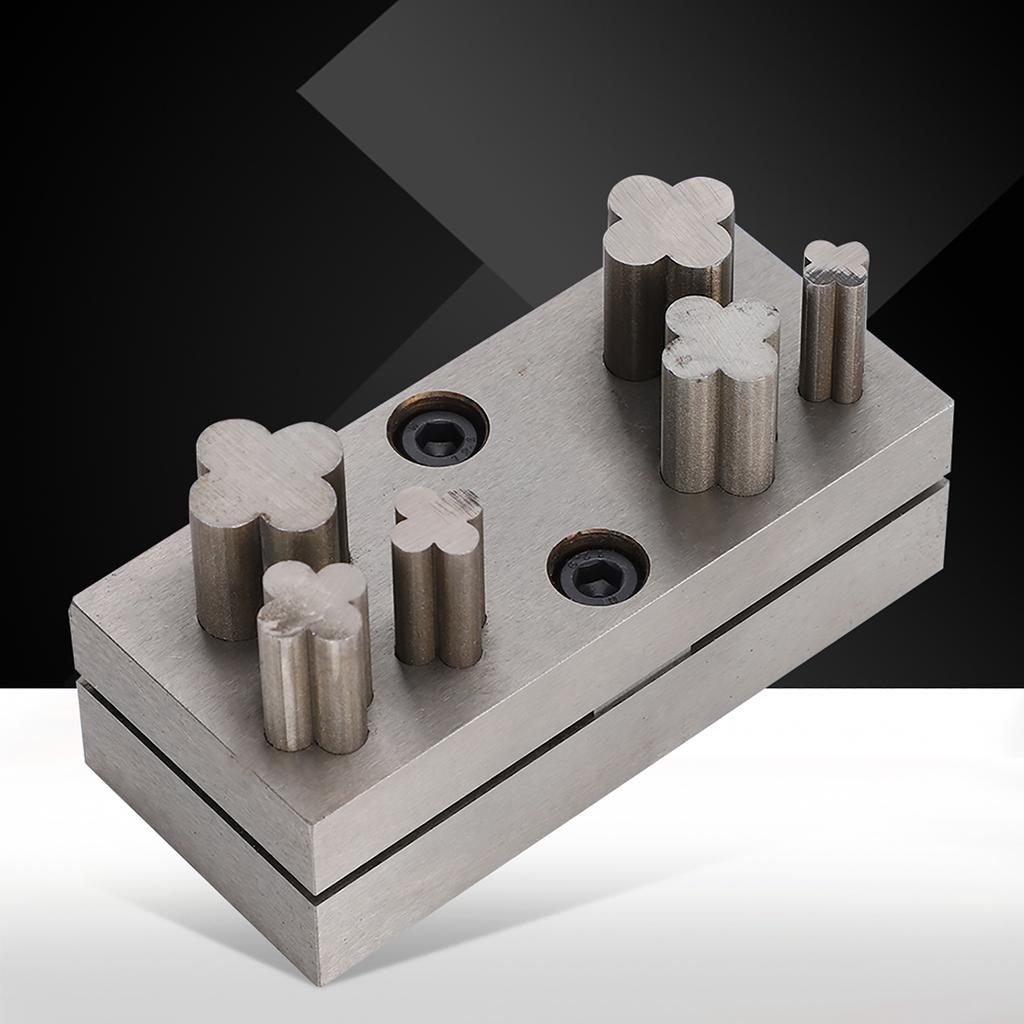 Набор дисков для пробивки отверстий, стальная пластина Lucky Clover, пробивные инструменты для ювелирных изделий