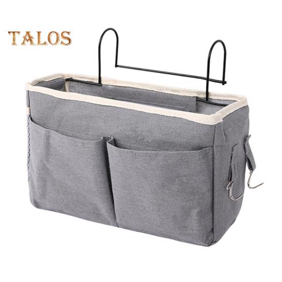 Подвесная сумка для хранения вещей у кровати с прочными крючками, большая вместимость, несколько отделений, водонепроницаемая подкладка, полка для двухъярусной кровати, прикроватная тумбочка