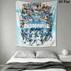 The Blues team Wall Hanging Printed Fabric Blanket Decorative Tapestries for Bedroom Living Room Home Decor