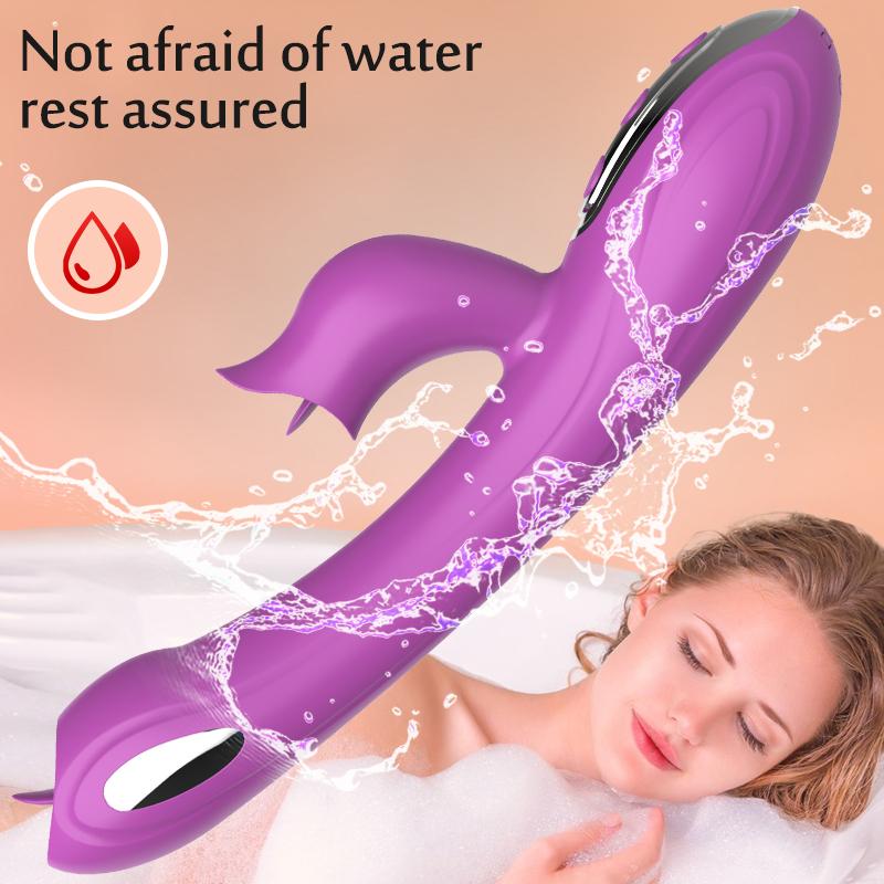 Electric Shock Dildo Vibrators Tongue Licking Clitoral G Spot Stimulator Vaginal Masturbator Adult Products Sex Toys For Women