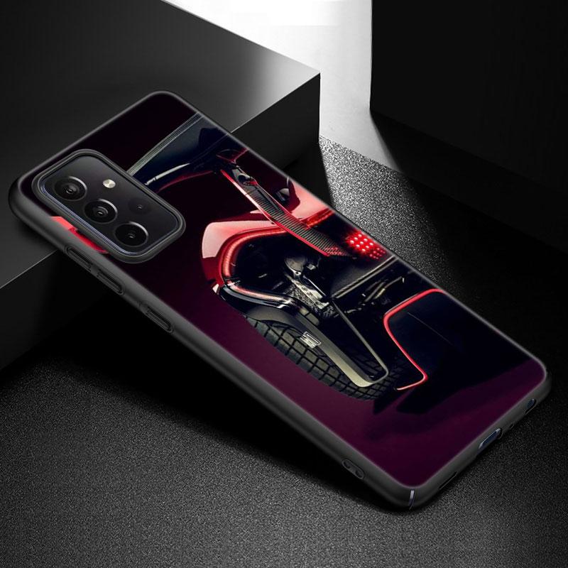 Крутой чехол для телефона в спортивном автомобиле для Samsung Galaxy A02 A21 A52 S A13 A22 A32 A33 A53 5G A11 A12 A31 A50 A51 A70 A71 A72, черный чехол