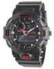 Мужские цифро-аналоговые водонепроницаемые часы Crefer с секундомером и уретановым ремешком, черные, TS-AD252-RD
