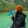 Super Sparrow Water Bottle - 1L - Made with American-made Tritan BPA-Free Straw - Suitable for Sports, School, Baseball, Outdoor Activities, Camping,