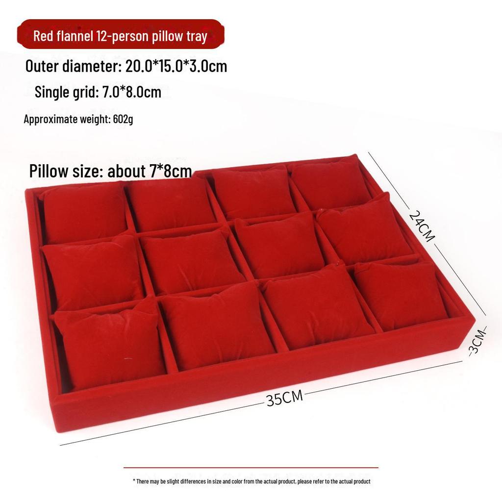 Подставка для ювелирных изделий из красного бархата с золотым кольцом для ожерелий, браслетов и подвесок - Бесплатная доставка