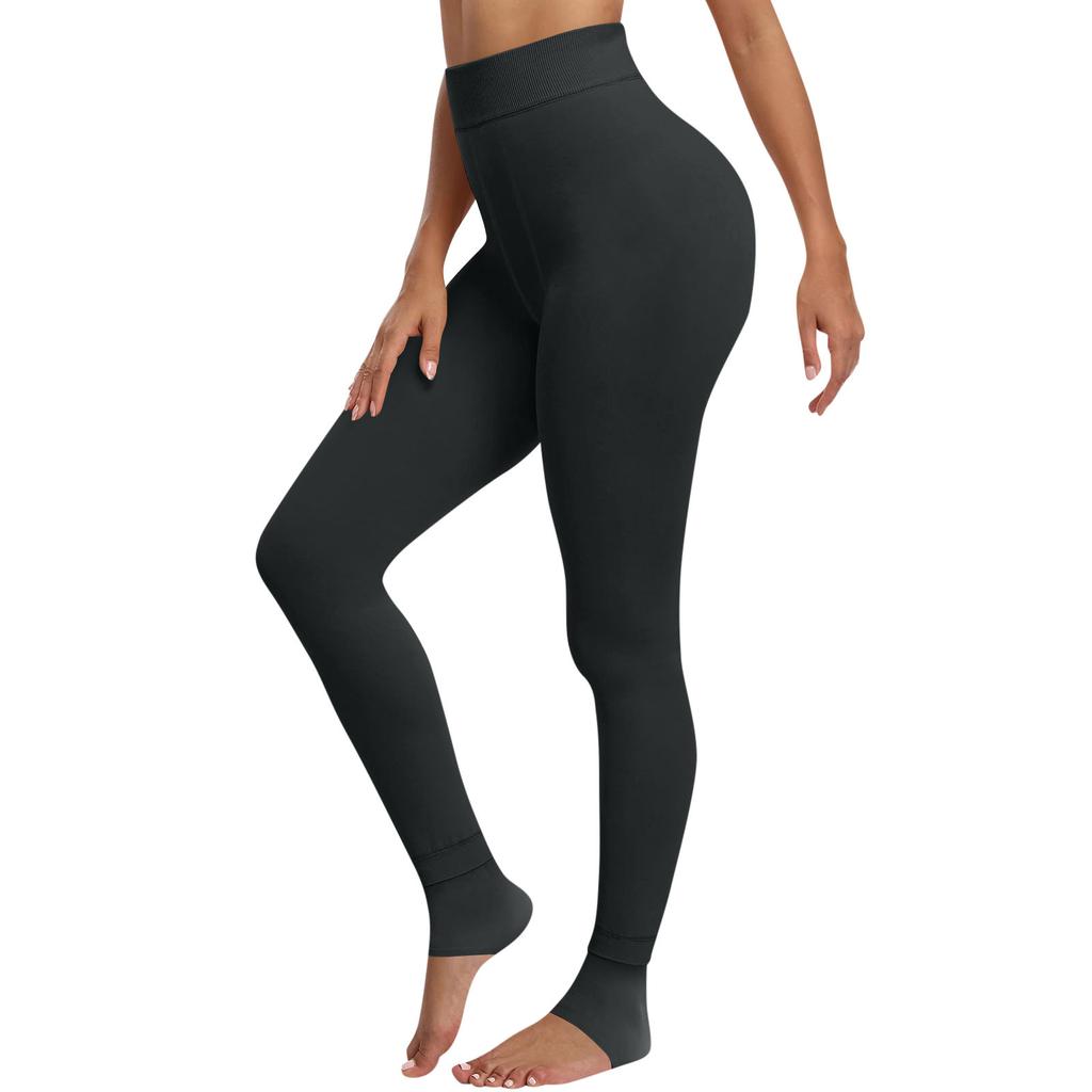 Женские модные однотонные брюки с утолщенной подкладкой, узкие брюки с высокой талией, теплые брюки