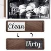 Dishwasher Magnet Surface Dirty Sign Easily Indicate To Dishwasher Status Magnet Easy Clean Clean Dishwasher Sign for Kitchen