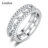 Классическое кольцо Lindon из медного сплава с цирконием, женские ювелирные изделия, свадебный подарок для вечеринки