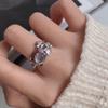 Fashionable Open Adjustable Ring For Women In Stunning Colorful Zircon Opal Style