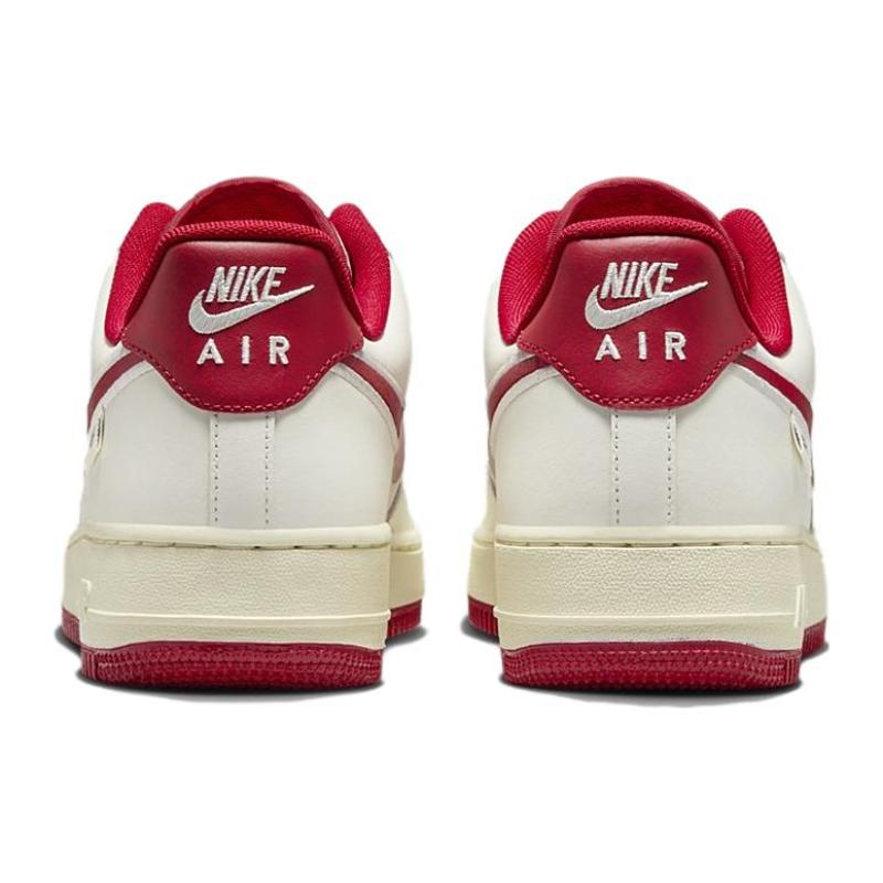 Nike Air Force 1 Low '07 Sail Gym Red Sneakers FV0392-101