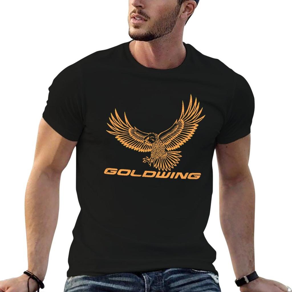 Футболка Goldwing для мотоцикла Графические футболки мужские футболки мужская хлопковая печатная футболка м