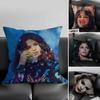 Горячая певица S-Селена Гомес Наволочка для дома общежития спинки стула короткий плюш двусторонняя печать офисная подушка для сна