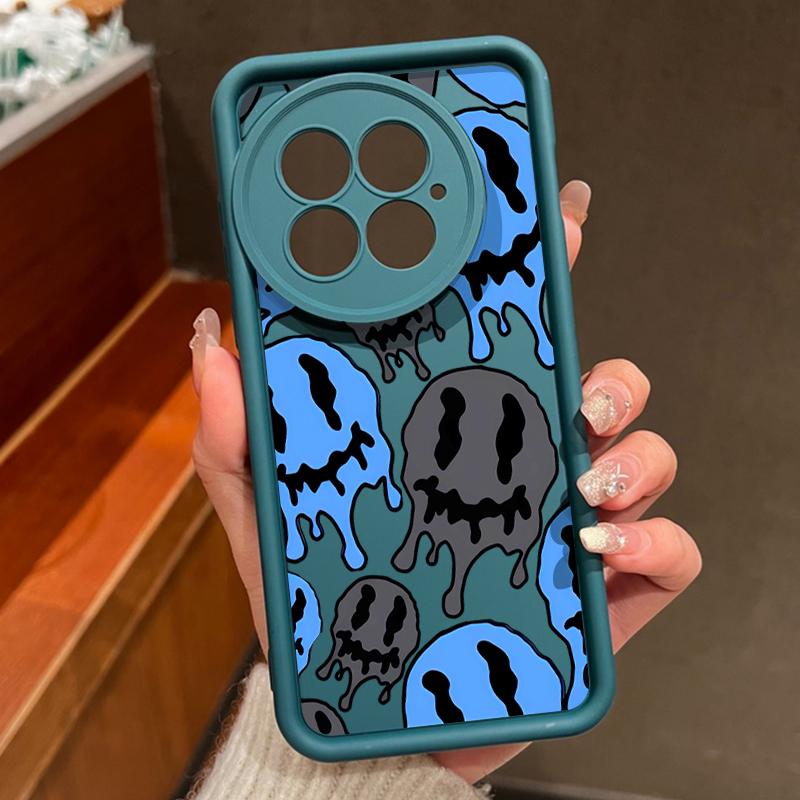 Противоударный матовый мягкий чехол из ТПУ для телефона OnePlus 13 12 13R 13T 12R ACE 5 3 2 11R со смешным рисунком черепа, защитой объектива и защитой от падений