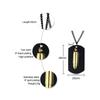 Fashion Personality Gold Color Bullet Necklaces For Women Trendy Jewelry Men Necklaces Pendants For Man Black Color Necklace