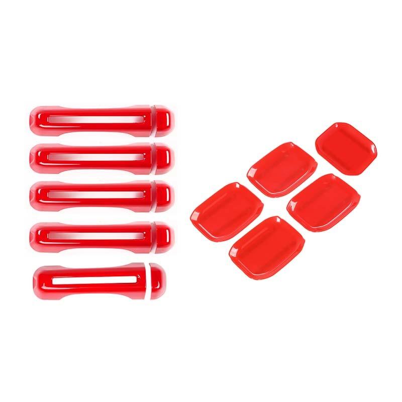 ABS ручка автомобиля наклейка в виде ракушки внешняя дверь чаша декоративная крышка для Jeep Wrangler JL 2018 Up 4-дверная версия Внешние аксессуары