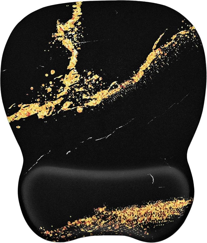 Эргономичный коврик для мыши с поддержкой запястья Коврик для мыши с подставкой для запястья из пены с памятью и нескользящим основанием для компьютерного кафе 9,64 x 8,26 дюйма Офисные настольные аксессуары