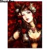 Diamond Painting Asia Ancient Woman Cross Stitch 5d Diy Diamond Embroidery Diamond Mosaic Girl