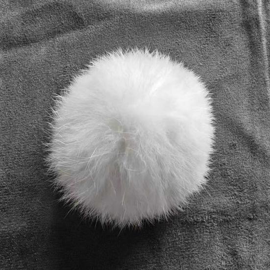 5 шт. Пушистый Шарик Игрушка для Кошек Мягкий Пушистый Искусственный Мех Шарик Моющийся Пушистый Шарик Игрушка-Пиналка для Кошек и Кроликов для Домашних Упражнений, Стимуляции Инстинктов Охоты и Погони