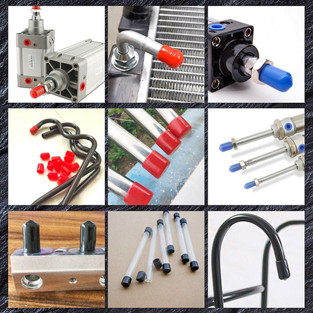 10pcs Durable Protective Lid Silicone Nut Seal Sleeve Stopper Plug Thread Protection Rubber Cap