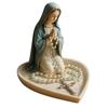 Resin Virgin Mary Rosary Holder Jesus Necklace Storage Holder Prayer Rosary Holder  Office