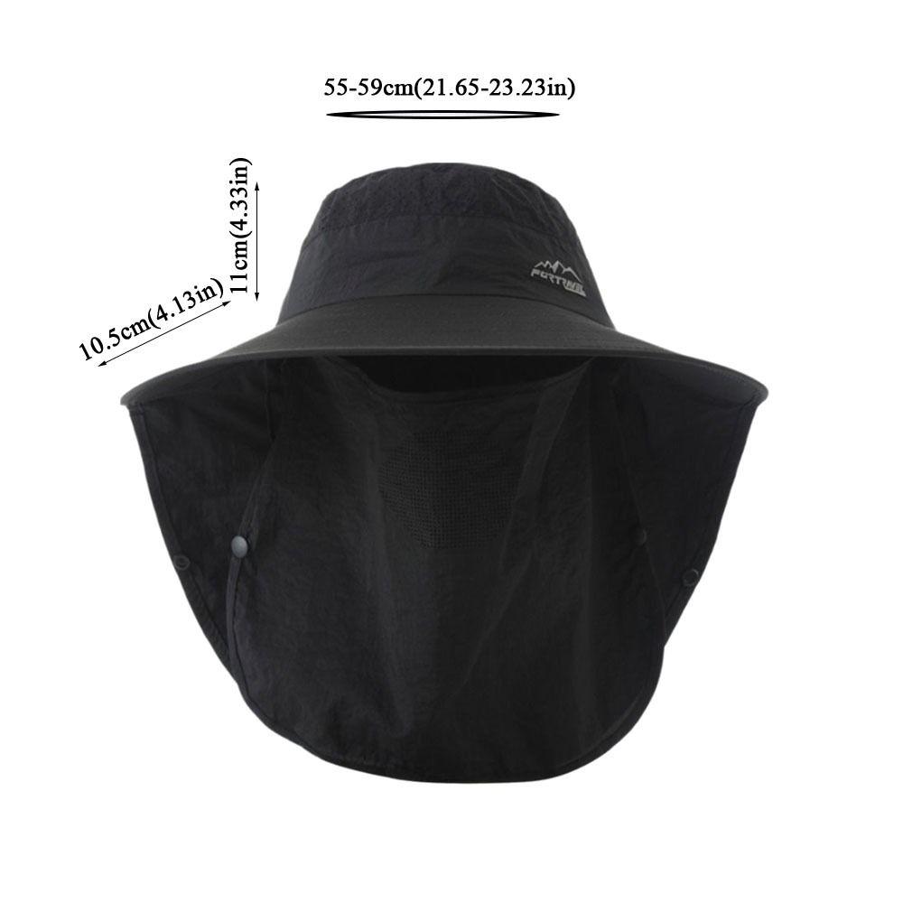 Quick Drying Fisherman's Hat Removable Face Mask Hat Fashion Male Sun Hats Unisex